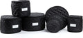 Covermates Keepsakes Dish Storage Set – Padded China & Dinnerware Storage Cases with Dividers, Cup & Stemware Storage, Quilted Polyester Protection, ID Window, Black