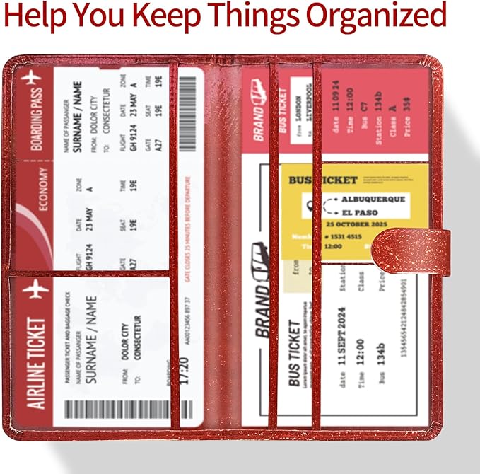 Car Registration and Insurance Card Holder - Leather Vehicle Glove Box Automobile Documents Paperwork Wallet Case Organizer for ID, Driver's License, Key Contact Information Cards