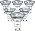 GU10 Halogen Bulb 120v 50w Warmer Bulbs, 2800k Warm White gu10 Dimmable for Candle Warmer, Scent Wax Burner, Fragrance Melt, Warming Bulb Pack of 6