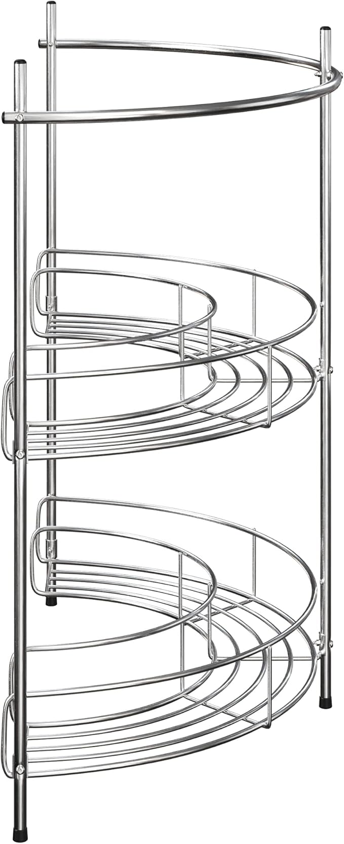 Pedestal Sink Organizer - Compact Under the Sink Rack with 2 Storage Shelves and Towel Holder - Space Saving Bathroom Storage by Lavish Home