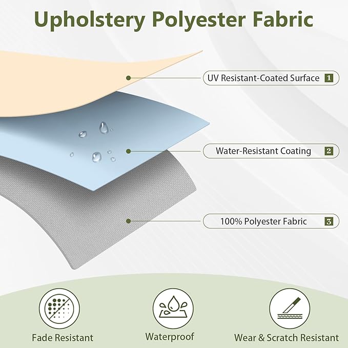 OTOEZ 600D Waterproof Canvas Fabric by The Yard, Fade & UV Resistant Outdoor Upholstery Material 58" W Water Resistant Cordura Fabric for Marine Boat Awning Tent Chairs DIY, 1 Yard Grass Green