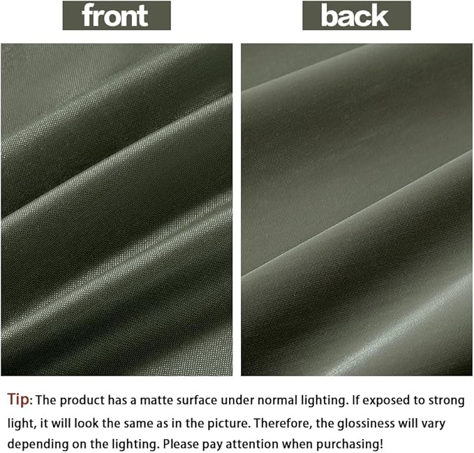 600D Nylon Waterproof Fabric by The Yard, 59" Wide Waterproof Material, Soft Lightweight Outdoor Material, Green Water Resistant Fabric for Outdoor Chair Cushion Furniture Cover Awning Etc 3 Yard