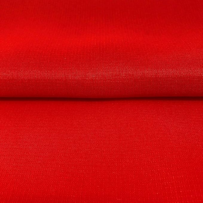 Ottertex® Polyester Ripstop Fabric (DWR) 200 Denier 6.6oz 58/60" Wide Waterproof Tent Water Repellent Dustproof Airtight Inflatable Flag Tarp Cover Excellent Fabric for Kites (Red, 10 Yard)