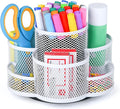 Topwey Pen Holder for Desk, Rotating Pencil Holder, Cup Holder for Desk Office, Pen Organizer (Pure White)