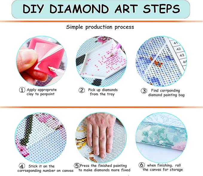 CZYWJMEI 5D Winter Diamond Painting Kits for Adults Beginners,DIY Christmas Gnome Diamond Art Kits,Full Round Drill Diamond Dot Gem Art Kits,Home Wall Decor 13.7x13.7nch