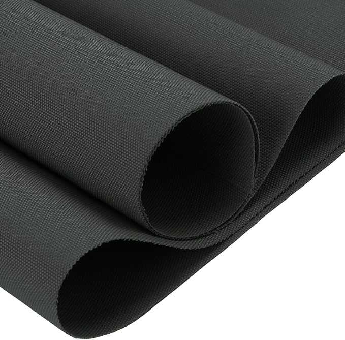 Thickened Waterproof Canvas Fabric by The Yard 1200D 58" W Outdoor Upholstery Material Heavy Duty Fabric Water Resistant Sewing Material for Chair Patio Cushion Purse Bag 6 Yard Grey