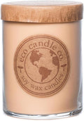 ECO CANDLE CO. Recycled Candle, Vintage Amber, 18 oz. Double Wick - Scents of Wood Resin, Nutmeg, Cinnamon, & Vanilla - 100% Soy Wax, No Lead, Kraft Paper Label & Lid, Hand Poured, Midwest Soybeans