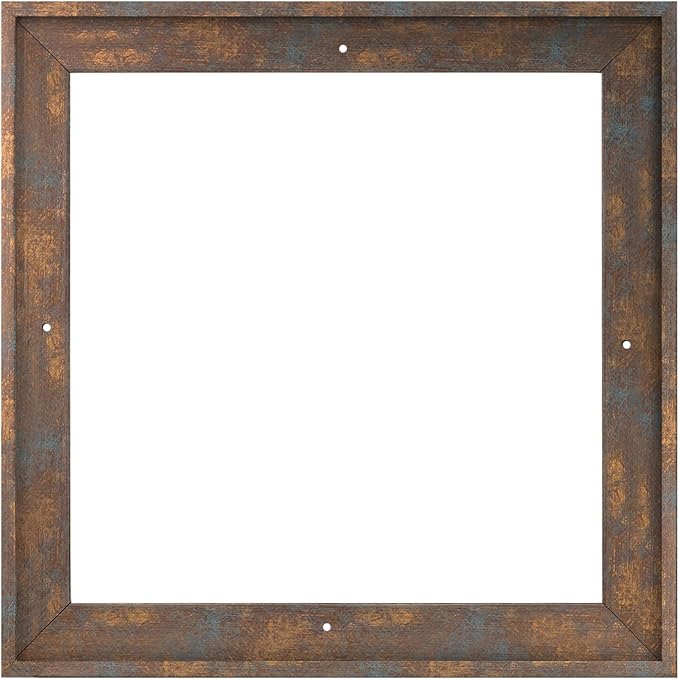 Pixy Canvas Floater Frame 16x16 for 1-1/2 (1.5) inch Deep Canvas Paintings/Canvas Prints/Wood Canvas Panels/Wall Art/Wall Decor/Home Decor/Artwork (Rusty Blue, 16 x 16 inch, Square)