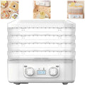 Food Freeze Dryer Machine for Home with 5 Trays, Candy Freeze Dryer with Smart Timer & Temp Control, Freeze Dried Snack Maker for Fruit, Meat & Veggies Storage (White)