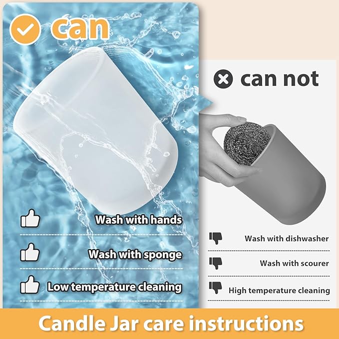 SHOWIN Thick Candle Jars for Making Candles 16 Pcs, 7 OZ Empty Jars with Wood Lids for Candle Making, Sample Container, Frosted Green