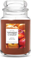 Yankee Candle Apple Pumpkin, Thanksgiving Scented Candle, 22oz Large Jar with up to 150 Hour Burn Time, Giftable