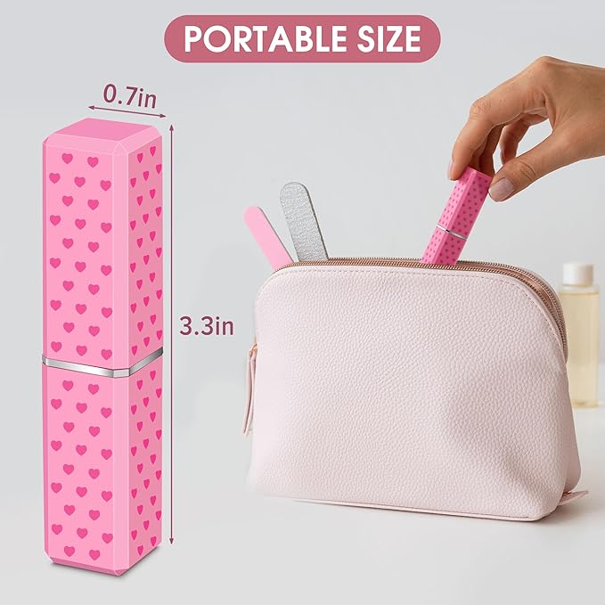 Cute Lipstick Lighter Soft Flame Refillable Butane Lighter, Adjustable Pocket Lighter Delicate Gift for Girls Women Girlfriend on Birthday,Anniversary Red(Without Butane)