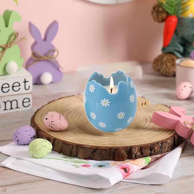 Easter Decor - Easter Eggs Scented Candle, Easter Gifts for Women, Lavender Candles(8.5oz)