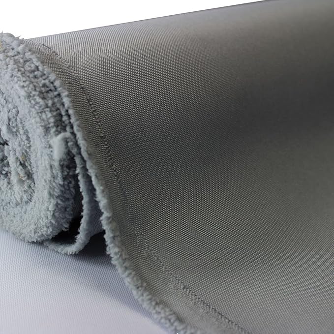 Mybecca Canvas Oxford Fabric Marine Waterproof Outdoor Awning 600 Denier by The Yard (Cut Separate by Yard for Prime Orders-1 Yard) (60"x36") Silver