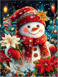 XTCIXAL Christmas Diamond Art Kits for Adults, Snowman Diamond Painting Kit, DIY Beginners Gem Art Suitable for Gifts and Home Wall Decor - 12x16 Inch