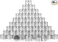 48 Pack 4oz Silver Candle Tins Jars, Empty Candle Jars for Making Candles, 48pcs Candle jars with Lids, Bulk Candle Making Kit For Adults, Small Business (48)