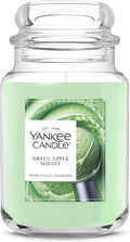 Yankee Candle Green Apple Sorbet Scented Candle, 22oz Large Jar with up to 150 Hour Burn Time, Giftable