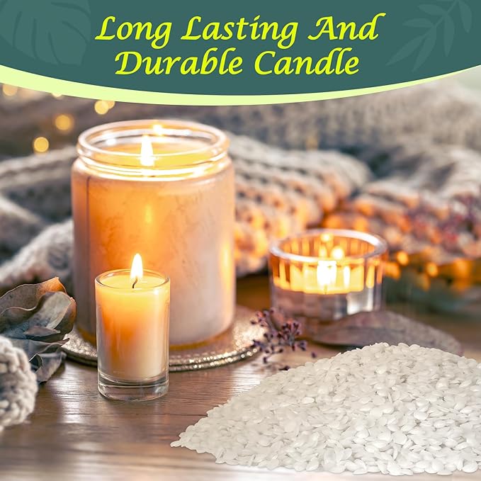 SWIGRANCE Soy Wax Pellets 2LBS / 908g, Natural Soy Candle Wax Candle Making Supplies, for Making Pillars, Container and Molded Candles, Cire de SOJA
