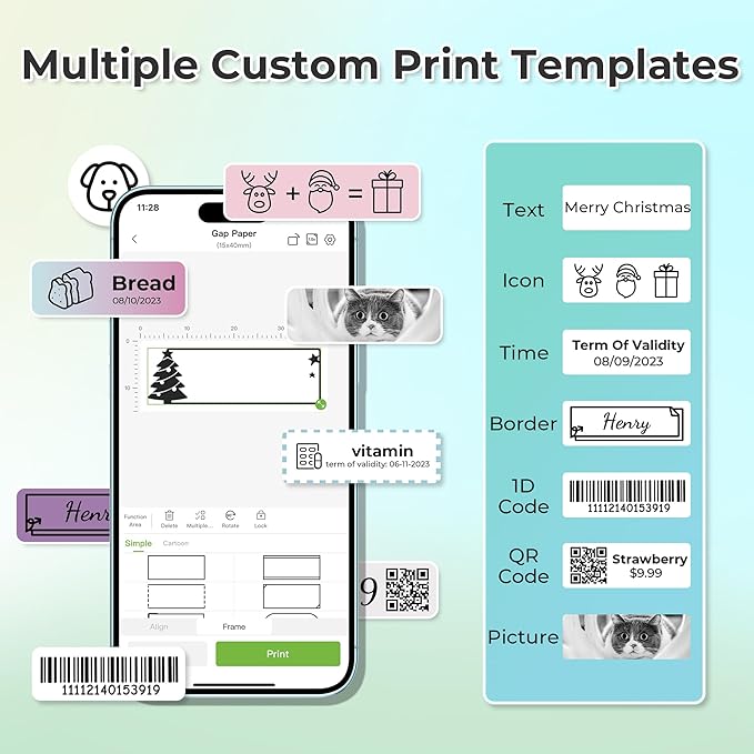 NELKO Genuine P21 Label Maker Tape, Adapted Label Print Paper, 14x40mm (0.55"x1.57"), Standard Laminated Labeling Replacement, Multipurpose of P21, 180 Tapes/Roll, 3-Roll, Beige/Brown/Purple