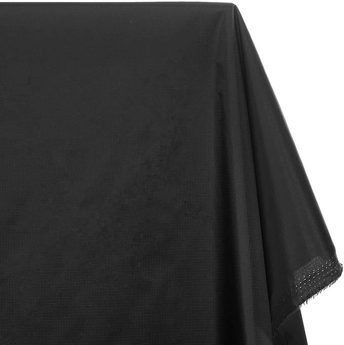 Ottertex Nylon Ripstop Fabric Waterproof Heavy Duty Outdoor Lightweight By The Yard Wholesale - Black (5 Yards)