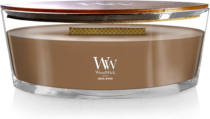 WoodWick Ellipse Candle Santal Myrrh 16 oz.