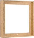 Pixy Canvas Floater Frame 45x45 for 1-1/2 (1.5) inch Deep Canvas Paintings/Canvas Prints/Wood Canvas Panels/Wall Art/Wall Decor/Home Decor/Artwork (Scratched Gold & Cream, 45 x 45 inch, Square)