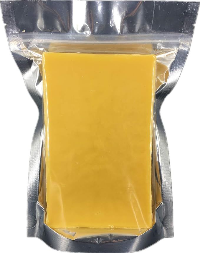 Beesworks Yellow Beeswax Bars (2 lbs) | 100% Pure, Cosmetic Grade, Triple-Filtered Beeswax for DIY Skin Care, Lip Balm, Lotion and Candle Making (1 lb Bars - Pack of 2)