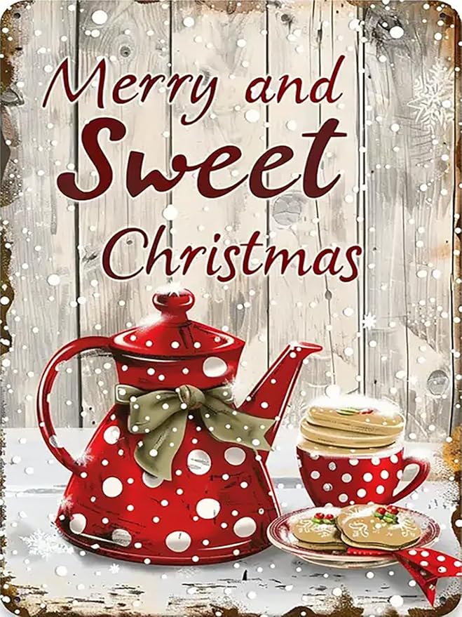 CZYWJMEI Christmas 5D Diamond Painting Kits for Adults Beginners,DIY Winter Teapot Teacup Diamond Art Kits,Full Round Drill Diamond Dot Gem Art Kits,Home Wall Decor 12x16nch