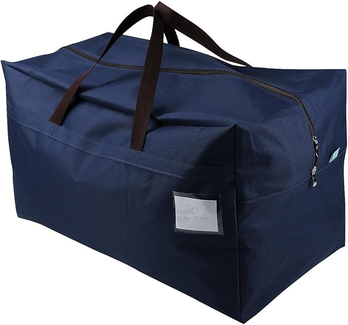 iwill CREATE PRO 100L House Moving Organizer Bags, College Dormitory Storage Bags, Traveling Duffel Tote Storage Bag, Blue