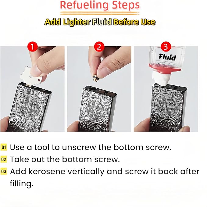 Smart Kerosene Lighter - 4 Ignition Modes (Voice/Gravity/Airflow/Tap), Loud Click & Soft Flame, USB-C Rechargeable and Refillable Lighters with Visible Fuel Window (No Fuel Included)