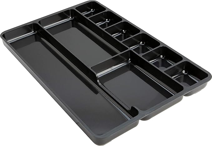 1InTheOffice Desk Drawer Organizer 9-compartment Drawer Tray Organizer (2 Pack)
