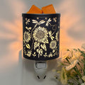 Plug in Wax Warmer Candle Wax Warmer for Scented Wax melt Warmer Electric Wax Burner Fragrance Oil Candle Warmer Office Bedroom Gift & Home Decor(Sunflowers with Dragonflies)