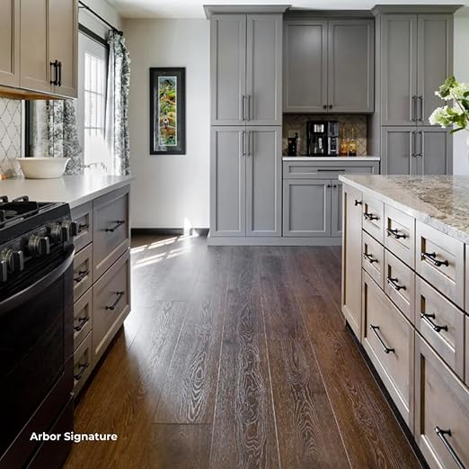 Flooret Luxury Vinyl Plank Flooring Dark Sample Kit | 6 Pieces of 12" Cut Samples from Real Planks | DIY Click Installation, 40 Mil Wear Layer, Waterproof and Scratch Resistant LVP