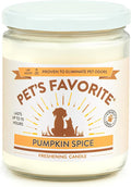 Pet's Favorite Air Freshener Candles, Clean Burning Pet Friendly Candles with a Natural Fiber Wick and 70 Hour Burn Time, Pumpkin Spice Pack of 1