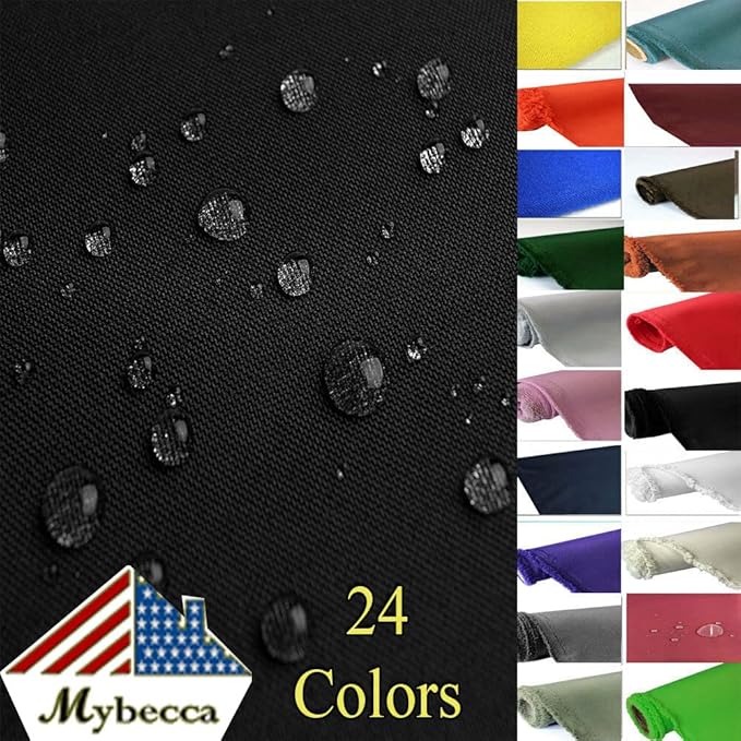 Mybecca Canvas Oxford Fabric Marine Waterproof Outdoor Awning 600 Denier by The Yard (Cut Separate by Yard for Prime Orders-1 Yard) (60"x36") Navy Blue