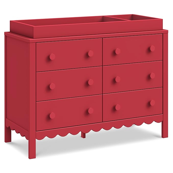 Davinci Universal Wide Removable Changing Tray in Strawberry Red