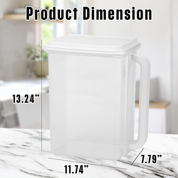 Buddeez Airtight Storage Dispenser - Easy Pour Spout for Cereal and Dry Food - BPA Free 46 Cup White/Clear