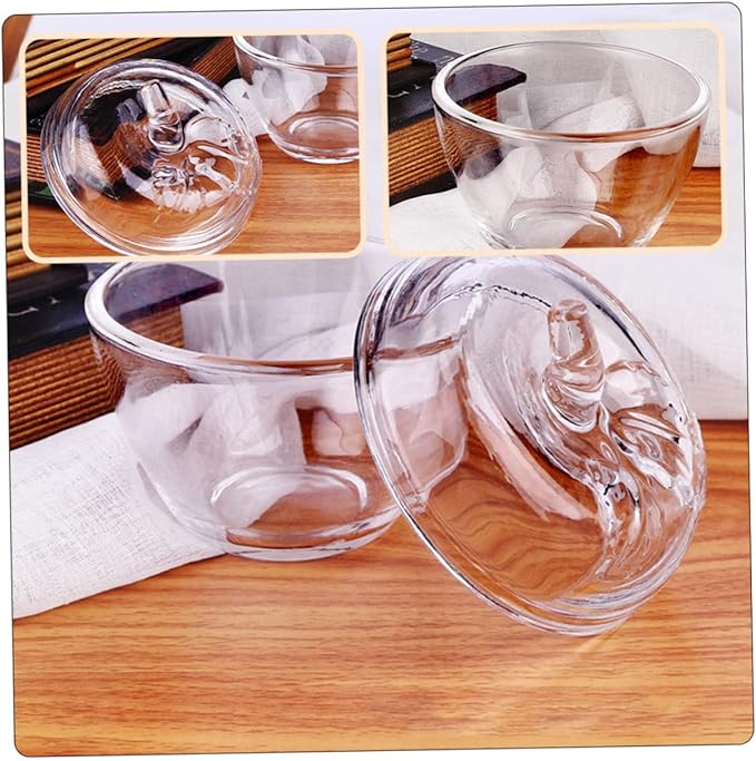 1pc Glass -shaped Storage Jar with Lid Versatile Food Storage Container for Snacks Tea and Candy Compact Sealed Canister for Organized Kitchen and Creative Gifting