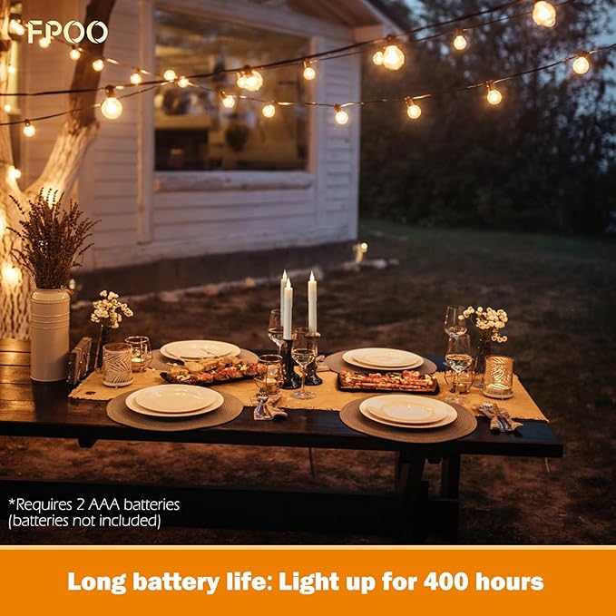 FPOO Flameless Window Candles Battery Operated with Timer, 7'' Ivory Taper Candles with Remote, Long-Lasting LED Candlestick Fake Candle for Halloween Wedding Christmas Window deocr (Pack of 6)