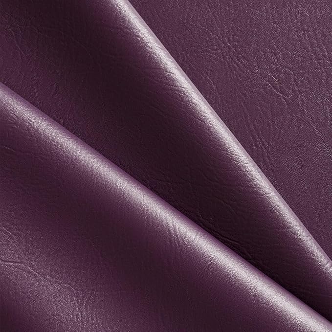 Ottertex Marine Vinyl Fabric Polyester Backing Waterproof Abrasion UV Resistant Heavy Duty Outdoor Marine PVC for Sewing & Upholstery - Plum (1 Yard)