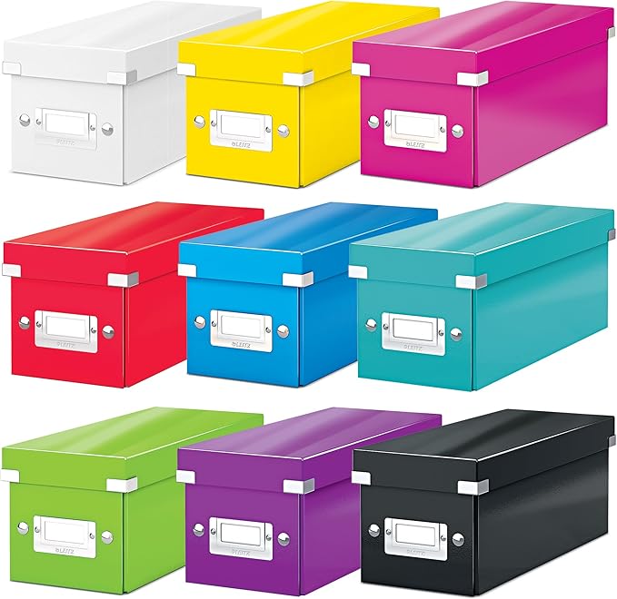 Leitz CD Storage Box, Ice blue, Click and Store Range, 60410051