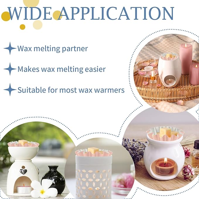 50 Pcs Wax Melt Liners, Wax Melt Warmer Liners, Leakproof & Reusable Wax Melt Cups for Wax Burner, Wax Melters, Candle Warmers, Scented Wax, Plug Warmers, Electric Wax Warmers, Pink