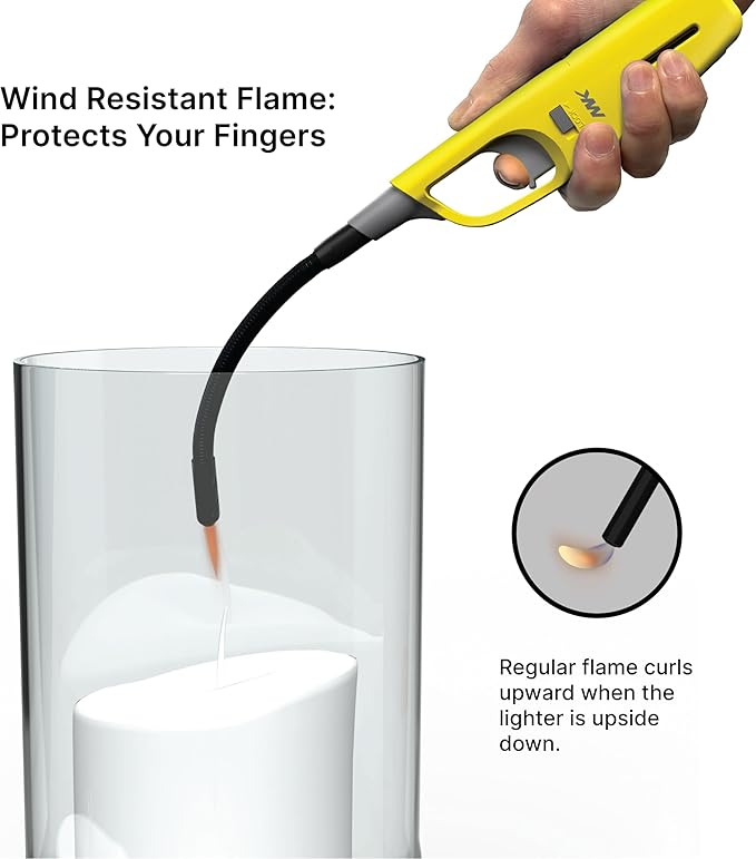 MK Lighter, Multi-Purpose Classic and Flex Wand Candle Lighters, Assorted Long Durable Lighters, Ideal for Candles, Camping, Outdoor (Family Pack-2-A)
