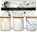 Candle Gift Set, 10% Essential Oil, 3 Pack-Thai Lemongrass,Vanilla Caramel,Mango Guava with Heat-Resistant Ceramic Jar, Scented Candle for Home Scenetd, Soy Wax Candle Gifts for Women