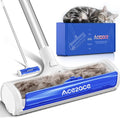 ACE2ACE A3 Pro Carpet Roller for Pet Hair, Carpet Pet Hair Removal Tool, Reusable Large Lint Rollers, 5 Feet Long Handle No Bending No Kneeling, Cat Dog Hair Remover for Carpet, Rugs, Mats, Blue