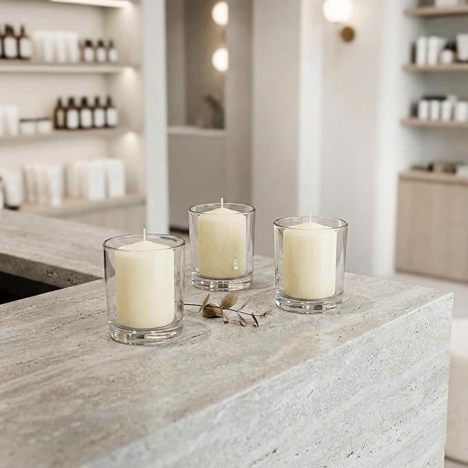 Votive Candles Unscented Candles for Wedding Centerpieces Ivory, Pack of 36 Dripless Wax for Parties, Aromatherapy, Devotional, Home Décor, Spas & Holiday Gifts – Royal Imports