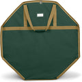 Covermates Keepsakes Deluxe Wreath Storage Bag – Heavy-Duty Polyester with Buckle Strap & Structured Interior – Protective Holiday Organizer with Handles, D-Ring & Label Window, Green