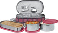Milton Corporate Lunch Stainless Steel Containers Set of 3, Maroon