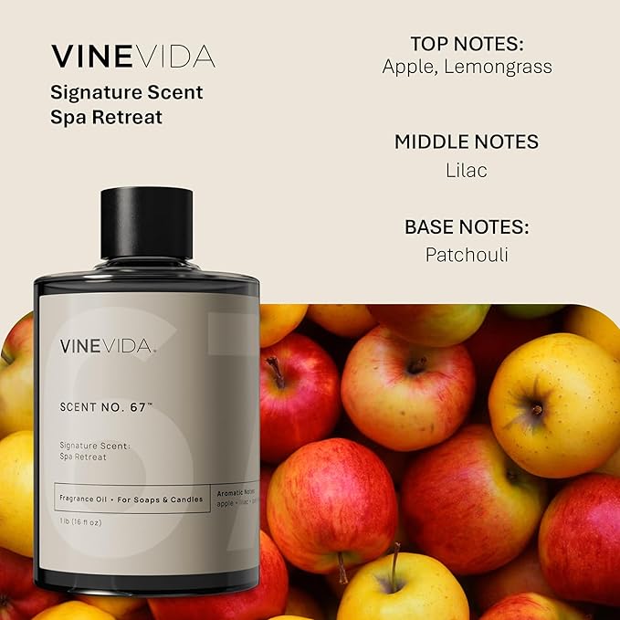 VINEVIDA [16oz] Spa Retreat Fragrance Oil for Candle Making and Soap Making - Premium Candle Scents for Soy Candles