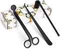3 in 1 Candle Accessory Set,Candle Care Kit,Candle Wick Trimmer,Wick Dipper with Gift Packaging(Black)